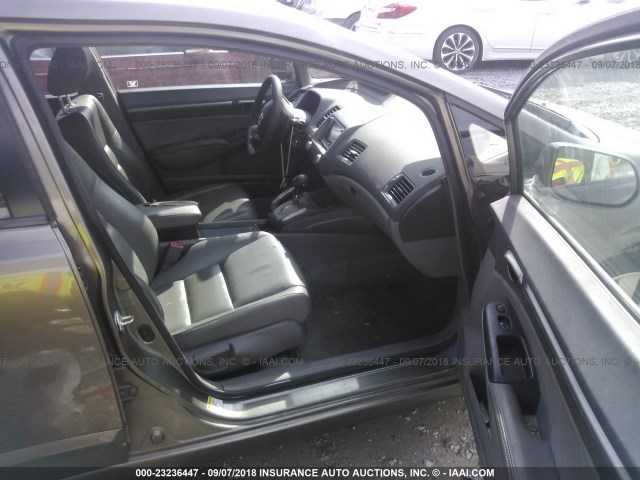 2HGFA16948H504109 - 2008 HONDA CIVIC EXL GRAY photo 5