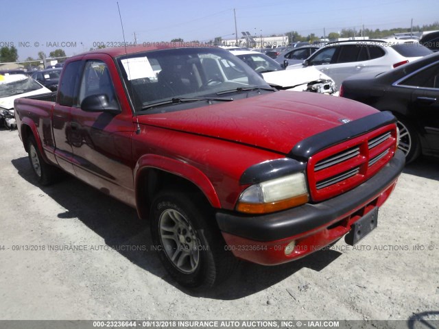 1B7GL22X41S237737 - 2001 DODGE DAKOTA RED photo 1