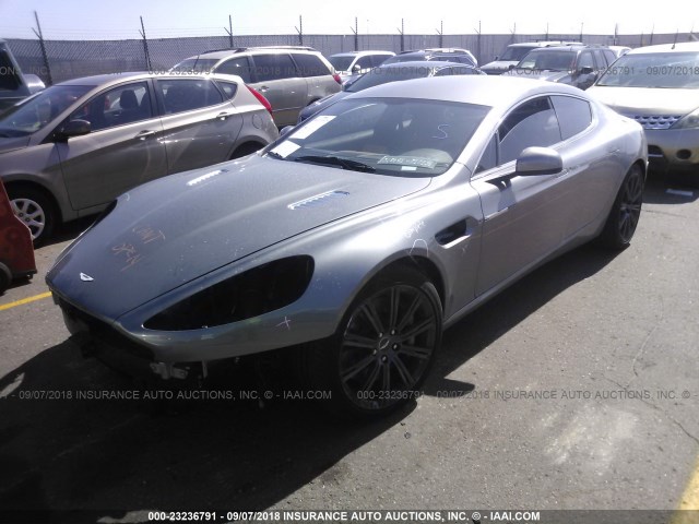 SCFHDDAJ3AAF00675 - 2010 ASTON MARTIN RAPIDE GRAY photo 2