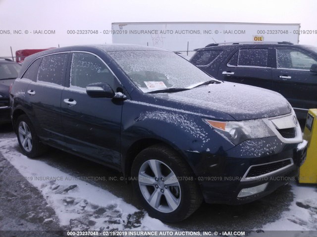 2HNYD2H24CH550580 - 2012 ACURA MDX BLUE photo 1