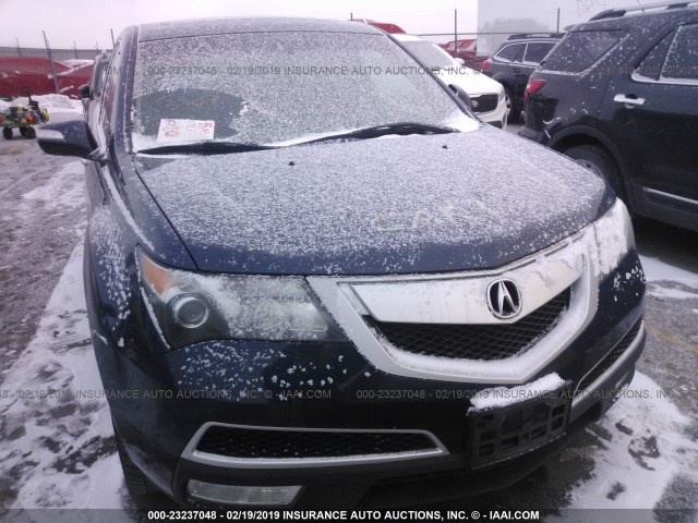 2HNYD2H24CH550580 - 2012 ACURA MDX BLUE photo 6