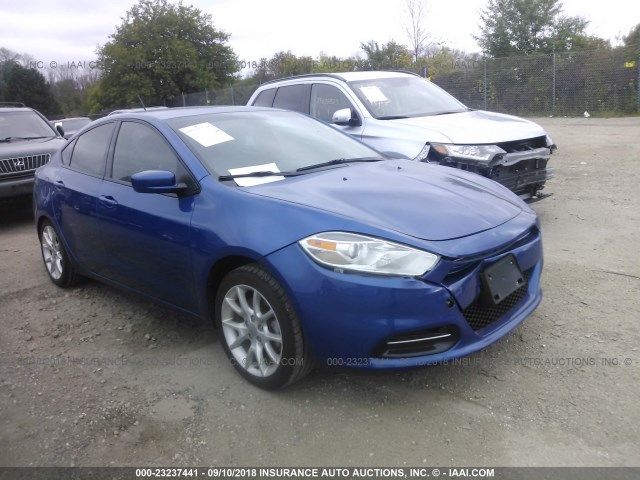 1C3CDFBA0DD136593 - 2013 DODGE DART SXT BLUE photo 1