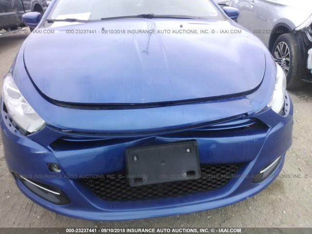 1C3CDFBA0DD136593 - 2013 DODGE DART SXT BLUE photo 6