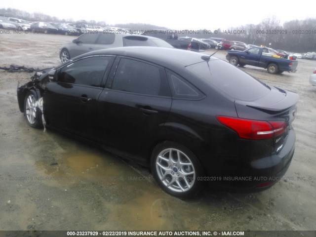 1FADP3F21FL349513 - 2015 FORD FOCUS SE BLACK photo 3