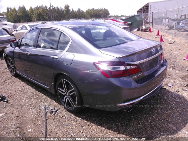 1HGCR2F1XHA061152 - 2017 HONDA ACCORD SPORT SPECIAL EDITION GRAY photo 3