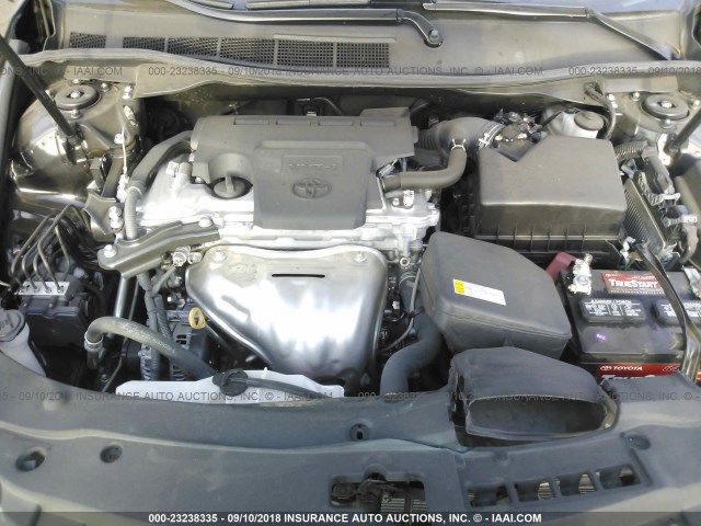 4T1BF1FK6GU160050 - 2016 TOYOTA CAMRY LE/XLE/SE/XSE BLACK photo 10