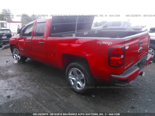 1GCVKPEC4HZ395724 - 2017 CHEVROLET SILVERADO K1500 CUSTOM RED photo 3