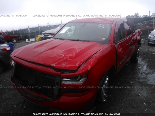 1GCVKPEC4HZ395724 - 2017 CHEVROLET SILVERADO K1500 CUSTOM RED photo 6