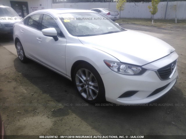 JM1GJ1V69F1167197 - 2015 MAZDA 6 TOURING WHITE photo 1