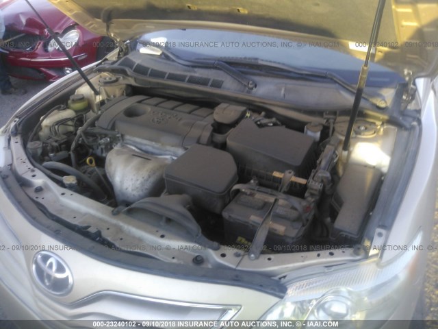 4T1BF3EK0AU087391 - 2010 TOYOTA CAMRY SE/LE/XLE GOLD photo 10