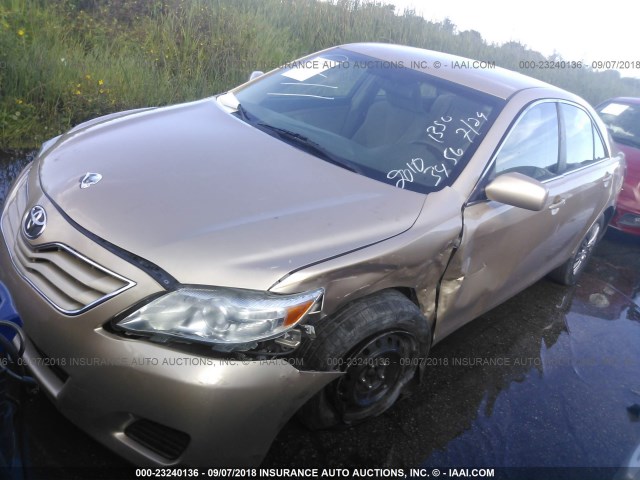 4T1BF3EK6AU013456 - 2010 TOYOTA CAMRY SE/LE/XLE GOLD photo 2