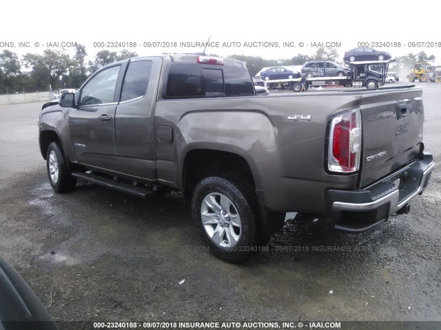 1GTH6BEA5F1197880 - 2015 GMC CANYON SLE BROWN photo 3