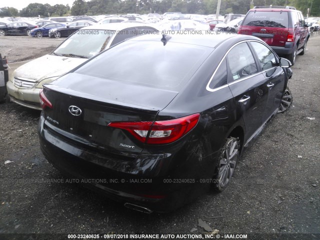 5NPE34AFXHH572375 - 2017 HYUNDAI SONATA SPORT/LIMITED BLACK photo 4