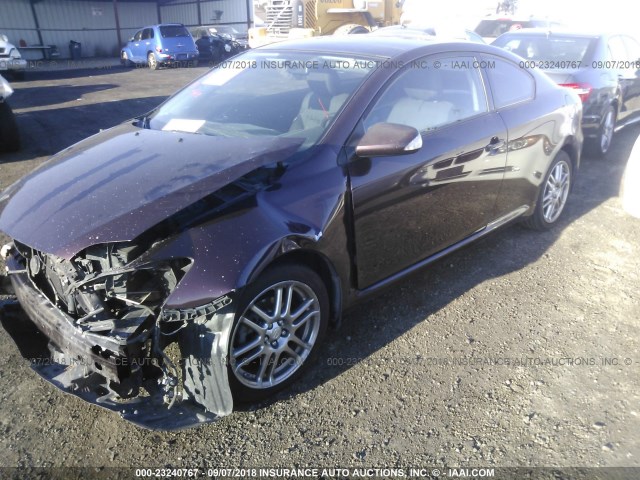 JTKDE167780237246 - 2008 TOYOTA SCION TC 勃艮第红 照片 2