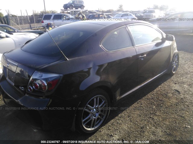JTKDE167780237246 - 2008 TOYOTA SCION TC 勃艮第红 照片 4
