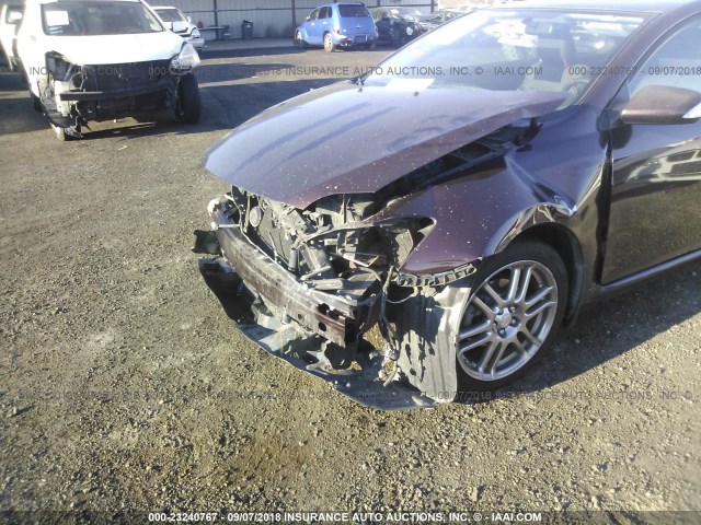 JTKDE167780237246 - 2008 TOYOTA SCION TC 勃艮第红 照片 6