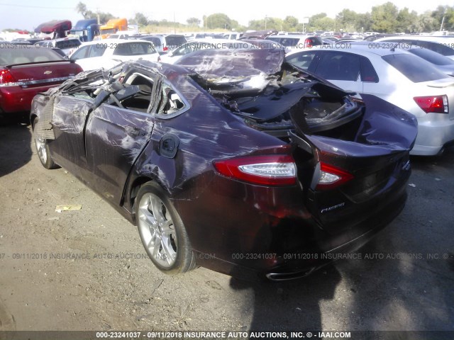 3FA6P0D92GR120557 - 2016 FORD FUSION TITANIUM BROWN photo 3