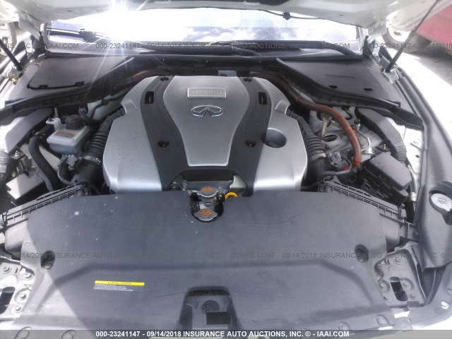 JN1AV7APXEM691812 - 2014 INFINITI Q50 HYBRID PREMIUM/SPORT WHITE photo 10