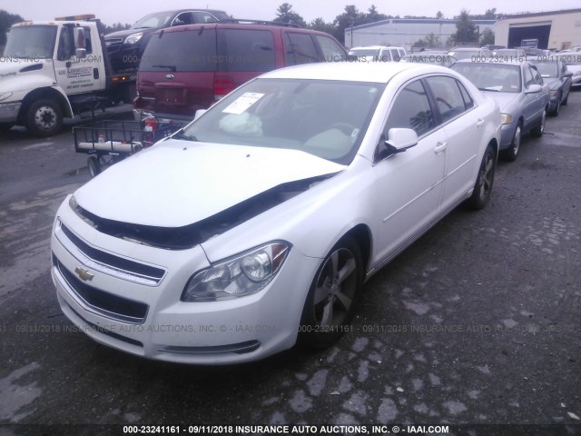 1G1ZC5E10BF170946 - 2011 CHEVROLET MALIBU 1LT WHITE photo 2