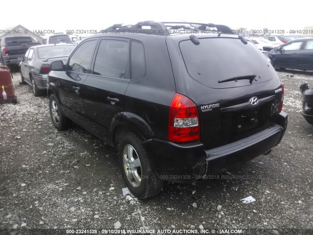 KM8JM12B45U138519 - 2005 HYUNDAI TUCSON GL BLACK photo 3