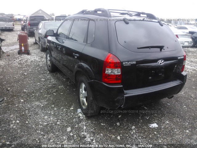 KM8JM12B45U138519 - 2005 HYUNDAI TUCSON GL BLACK photo 6
