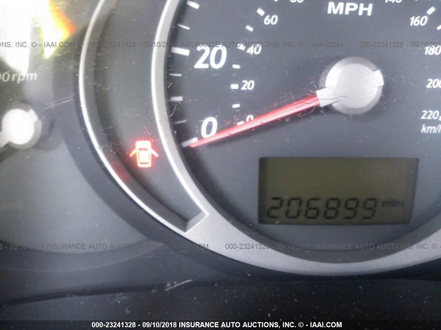 KM8JM12B45U138519 - 2005 HYUNDAI TUCSON GL BLACK photo 7