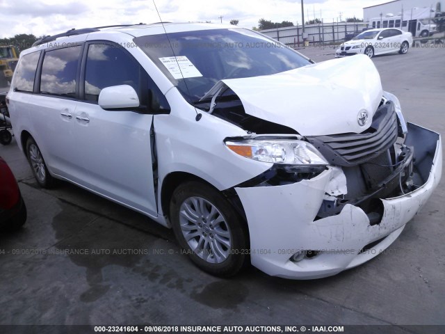 5TDYK3DC3ES468019 - 2014 TOYOTA SIENNA XLE/LIMITED WHITE photo 1