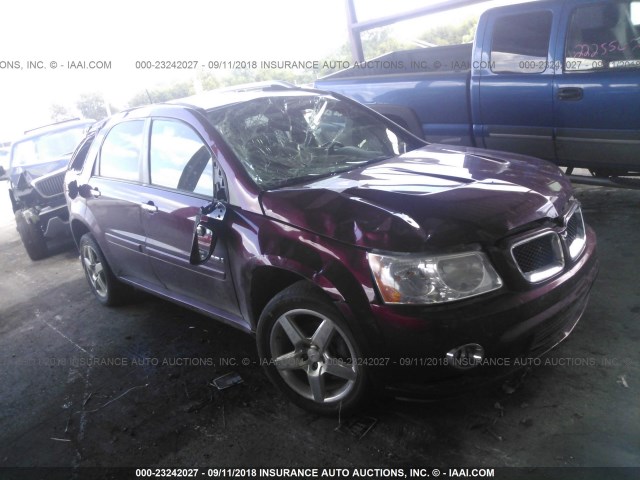 2CKDL537186290470 - 2008 PONTIAC TORRENT GXP MAROON photo 1