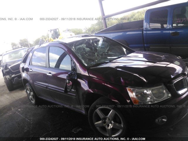 2CKDL537186290470 - 2008 PONTIAC TORRENT GXP MAROON photo 6