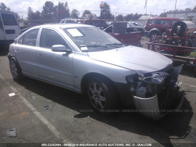 YV1RS592262506472 - 2006 VOLVO S60 2.5T SILVER photo 1