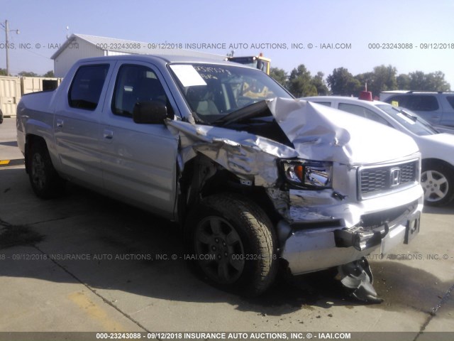 2HJYK16357H547688 - 2007 HONDA RIDGELINE RTX SILVER photo 1