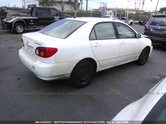 1NXBR32E76Z683000 - 2006 TOYOTA COROLLA CE/LE/S WHITE photo 4