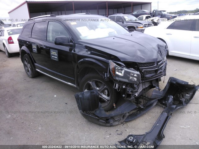 3C4PDCGB4FT727746 - 2015 DODGE JOURNEY CROSSROAD BLACK photo 1