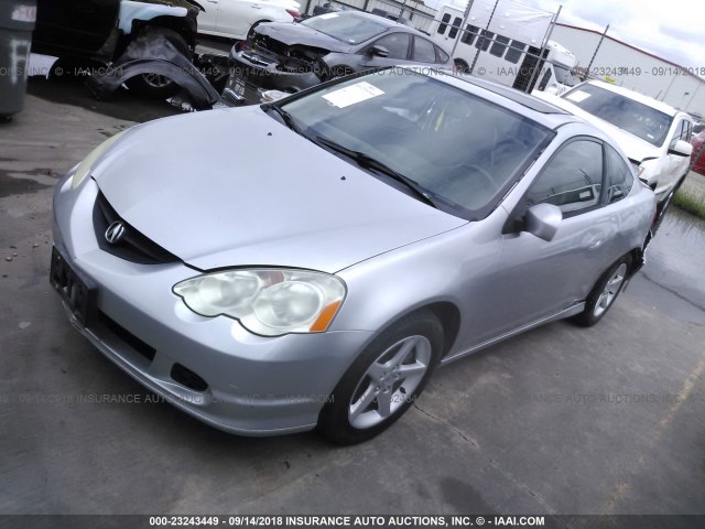 JH4DC53072C025446 - 2002 ACURA RSX TYPE-S SILVER photo 2