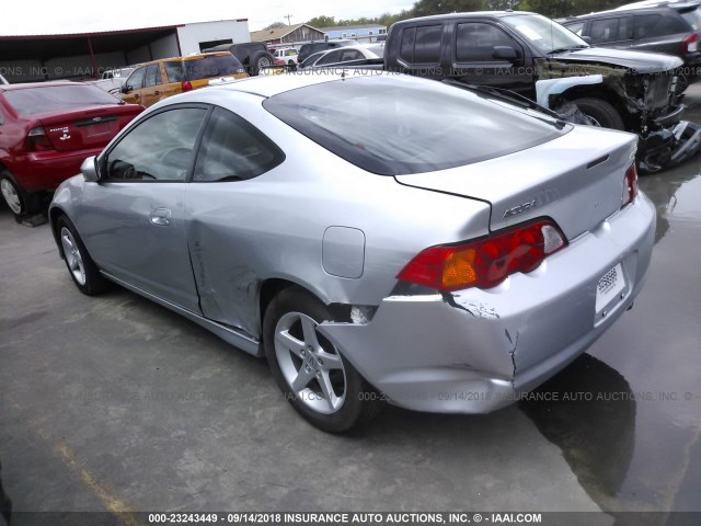 JH4DC53072C025446 - 2002 ACURA RSX TYPE-S SILVER photo 3
