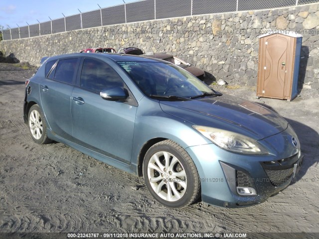 JM1BL1H54A1141235 - 2010 MAZDA 3 S BLUE photo 1