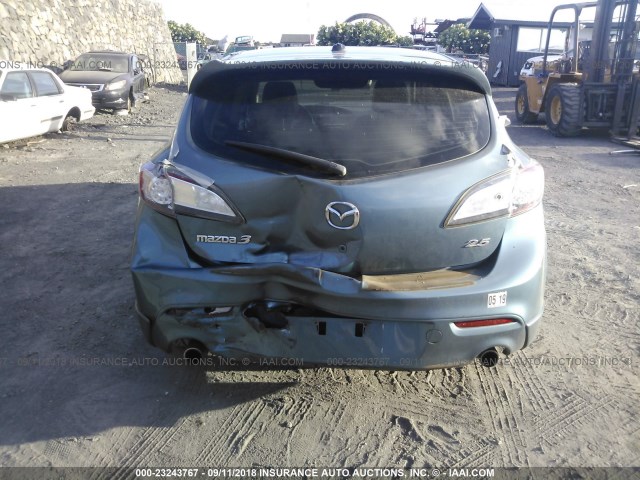 JM1BL1H54A1141235 - 2010 MAZDA 3 S BLUE photo 6