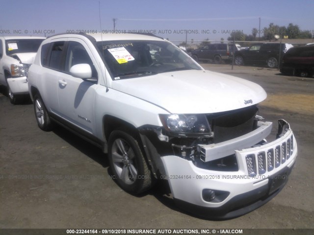 1C4NJCEA2GD620602 - 2016 JEEP COMPASS LATITUDE WHITE photo 1