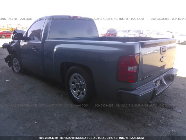 1GCEC14X38Z162710 - 2008 CHEVROLET SILVERADO C1500 BLUE photo 3