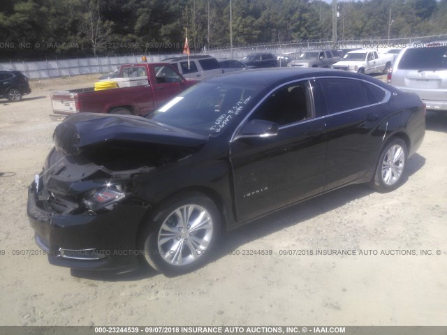 2G1125S39E9296547 - 2014 CHEVROLET IMPALA LT BLACK photo 2