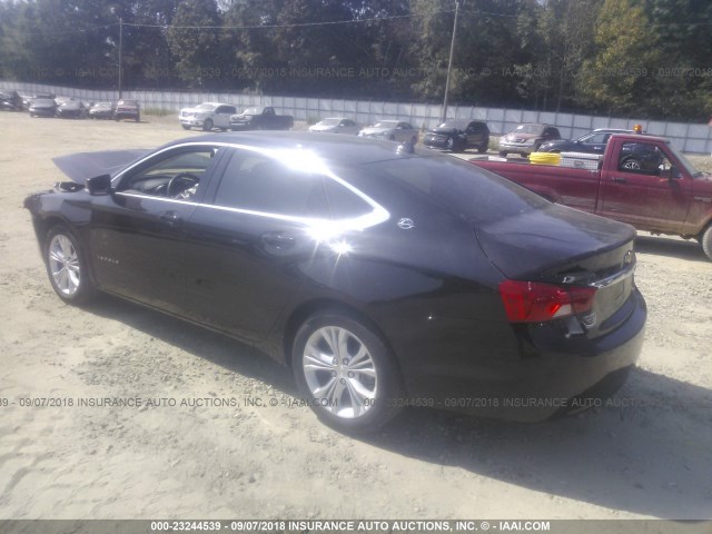 2G1125S39E9296547 - 2014 CHEVROLET IMPALA LT BLACK photo 3