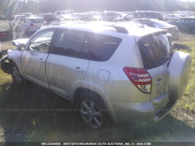 2T3DK4DV3CW086185 - 2012 TOYOTA RAV4 LIMITED GRAY photo 3