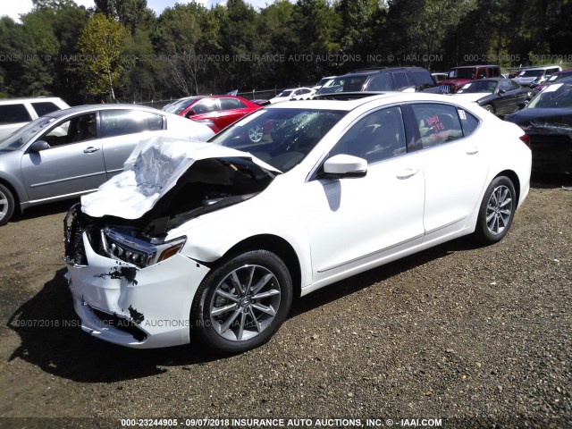 19UUB1F59JA002623 - 2018 ACURA TLX TECH WHITE photo 2