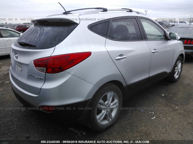 KM8JU3AC6CU377122 - 2012 HYUNDAI TUCSON GLS/LIMITED 银色 照片 4