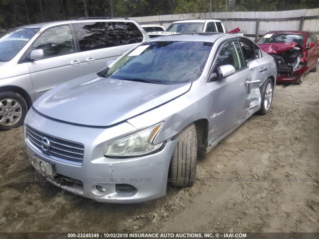 1N4AA51E29C847807 - 2009 NISSAN MAXIMA S/SV SILVER photo 2