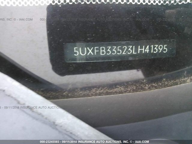 5UXFB33523LH41395 - 2003 BMW X5 4.4I WHITE photo 9