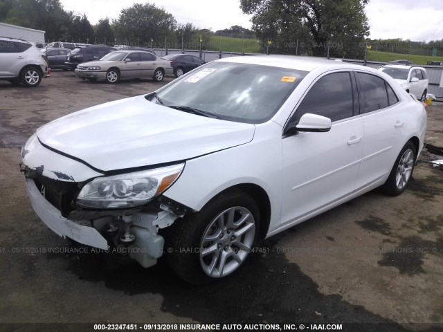 1G11C5SL6FF338789 - 2015 CHEVROLET MALIBU 1LT WHITE photo 2