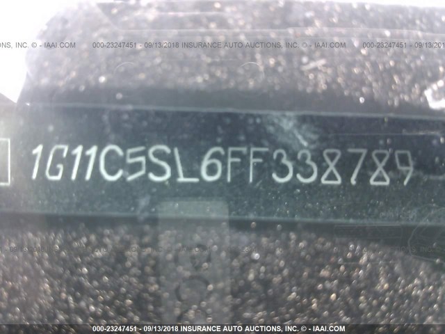 1G11C5SL6FF338789 - 2015 CHEVROLET MALIBU 1LT WHITE photo 9