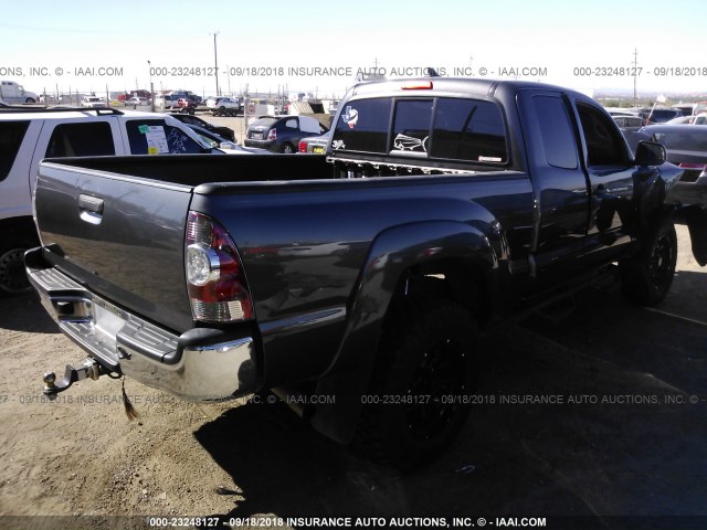 5TFTX4GN5EX030191 - 2014 TOYOTA TACOMA PRERUNNER ACCESS CAB BLACK photo 4