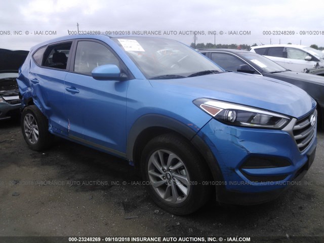 KM8J23A42HU487090 - 2017 HYUNDAI TUCSON SE BLUE photo 1